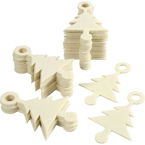  Novogodišnja dekoracija od filca Jelka 4 kom (dekoracija za doradu) Cijene