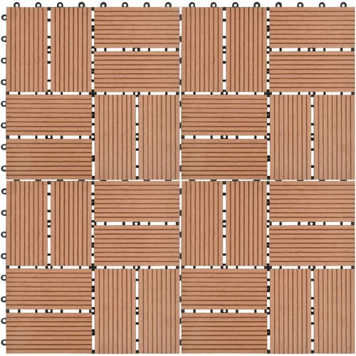  Pločice za trijem 11 kom WPC 30 x 30 cm 1 m² smeđe Cijene