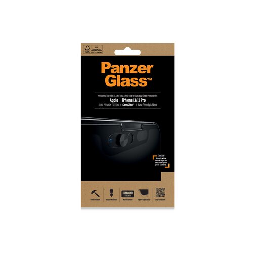 PanzerGlass za&amp;scaron;titno staklo Case Friendy CamSlider Privacy AB za iPhone 13/13 Pro Slike