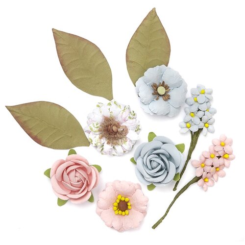  3D papirni cvetovi i listovi - set od 10 komada Cene