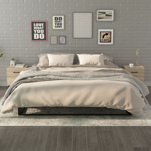  Noćni ormarići 2 kom boja hrasta sonome 40 x 35 x 47,5 cm Cijene