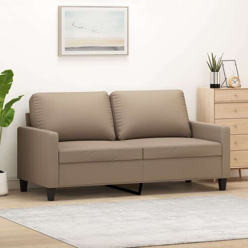  Dvosjed od tkanine cappuccina 140 cm od umjetne kože Slike