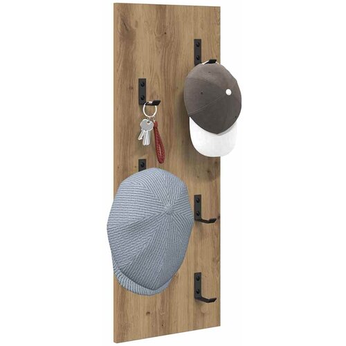  Vje&amp;scaron;alica za kapute na zidu Umjetnički hrast 30 x 1,5 x 80 cm Slike