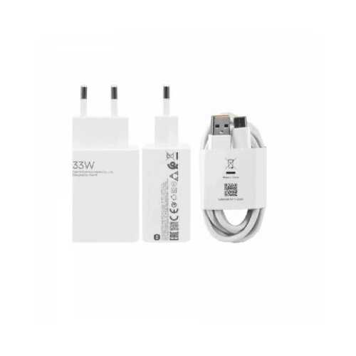 Xiaomi mi 33W punjač combo type-a + kabl type c bela Slike