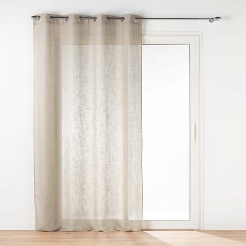 Douceur d intérieur Rjava prosojna zavesa 140x280 cm Haltona – Cene
