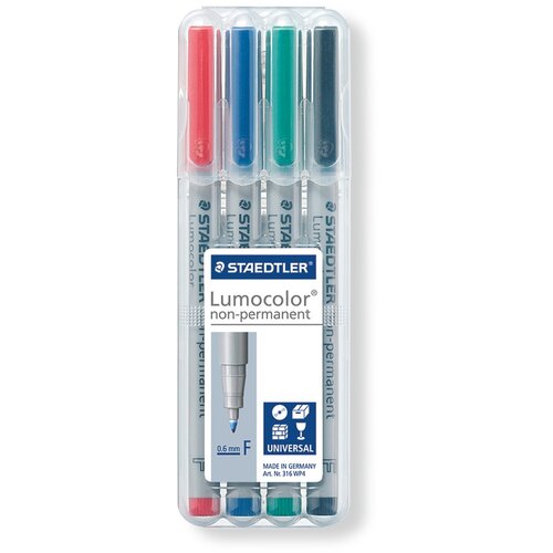 Staedtler Marker Lumocolor 316 WP4 0,6 mm, 4 kosi Cene