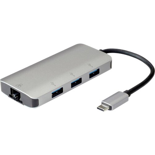 Roline pretvornik USB tipa C v gigabitni Ethernet + zvezdi&scaron;če 3x USB 2.0 pretvornik, (20428712) Cene