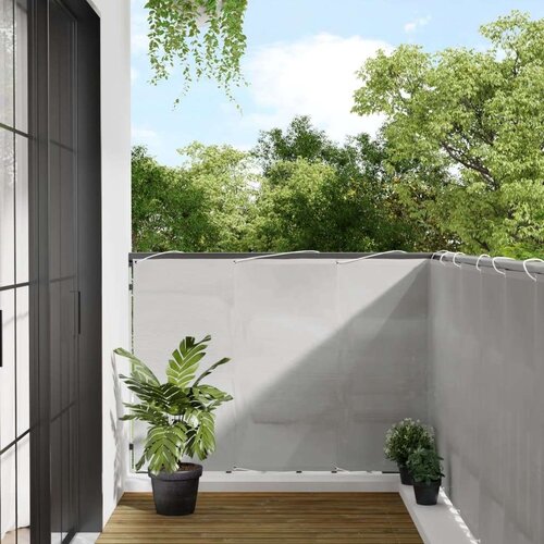  Balkonski zaslon svjetlosivi 120x800 cm 100 % poliester Oxford Slike