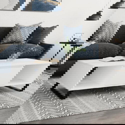vidaXL Stolić za kavu bijeli 104 x 60 x 35 cm od konstruiranog drva Cijene