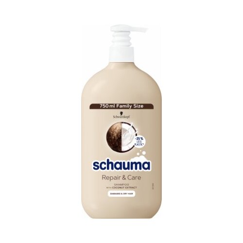 Schwarzkopf Schauma Repair & Care šampon za suhe in poškodovane lase s kokosom 750 ml Cene