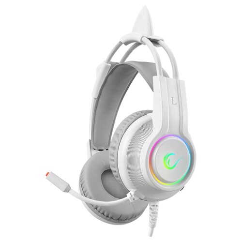 Rampage Slu&amp;scaron;alice sa mikrofonom gaming RM-K91 X-CATTY White USB 7.1 Version RGB Gaming Headset, 39626 Slike