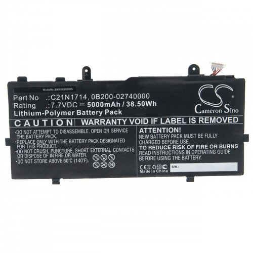 VHBW Baterija za Asus VivoBook Flip 14 / TP401, C21N1714, 5000 mAh Slike