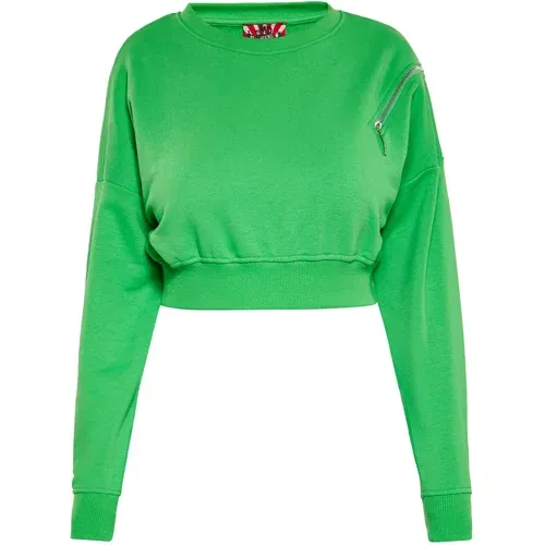 myMo ROCKS Sweater majica zelena