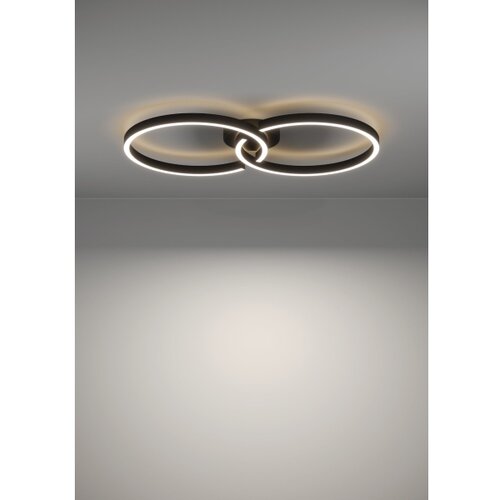 Eglo Stropna lampa LED 19.5W 2400LM RGB-W s daljinskim 68x38 cm Amandolo crno-bijela Slike