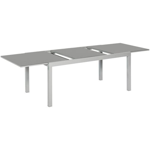 Gardenson Raztegljiva Vrtna Miza Ambia, Steklo, Aluminij, 200-300x110 Slike