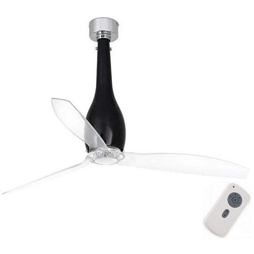 Faro 32002 - Plafonski ventilator ETERFAN crna/prozirna prečnik 128 cm + daljinski upravljač Cene