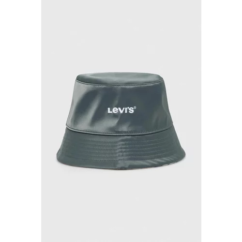 Levi's Dvostranski klobuk zelena barva