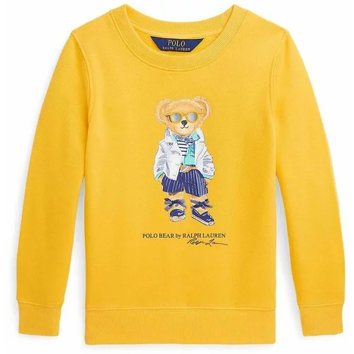 Polo Ralph Lauren Otroški pulover rumena barva