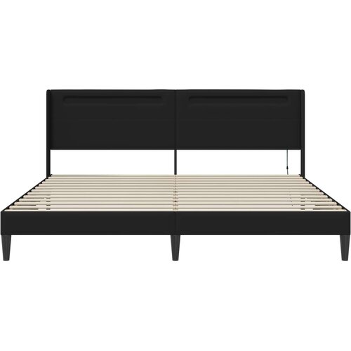  Krevetna konstrukcija Crna 180 x 200 cm Umjetna koža Slike