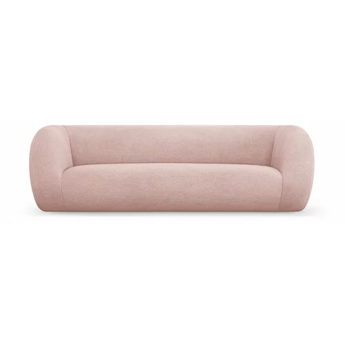 Cosmopolitan Design Svetlo rožnata sedežna garnitura iz tkanine bouclé 230 cm Essen –