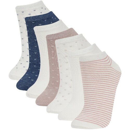 Defacto Women's 7-Pack Cotton Ankle Socks Cene