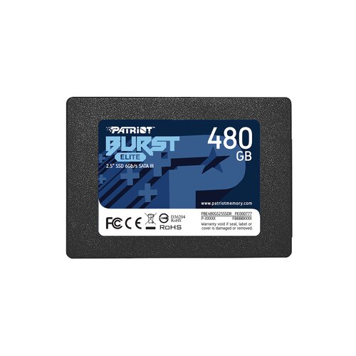 Patriot 2.5 SATA3 6GB/S 480GB BURST ELITE 450MBS/320MBS PBE480GS25SSDR SSD Slike