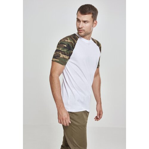 UC Men Raglan contrasting t-shirt wht/woodcamo Cene