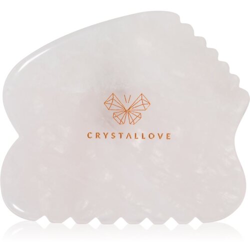 Crystallove Rose Quartz Contour Gua Sha pomagalo za masažu za lice 1 kom Slike
