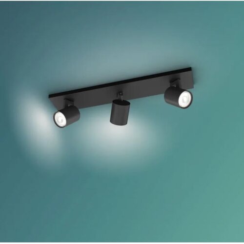 Philips Reflektorska lampa RUNNER 3xGU10/20W/230V crna Slike