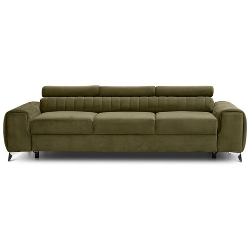 ELTAP Kaki zelena baršunasti sklopiva sofa 261 cm Laurence – Cene