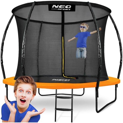 Neo-Sport profilirani vrtni trampolin 312 cm (10 ft) s unutarnjom mrežom, narančasti Cijene