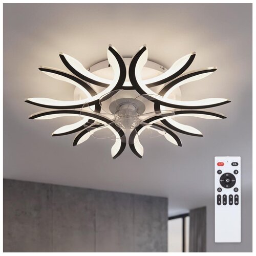 Brilagi LED prigu&scaron;iva plafonski ventilator LED/70W/230V prečnik 76 cm crna + daljinski upravljač Cene