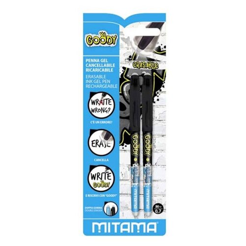 MITAMA Olovka hemijska brisiva GOODY 0,7mm 2/1 crna 62801 Cijene