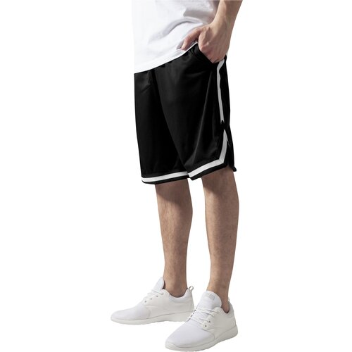 UC Men Stripes Mesh Shorts blkblkwht Cene