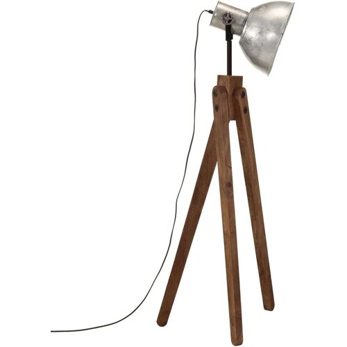  Svjetiljka 25 W vintage srebrna 45 x 45 x 120 cm E27 Slike
