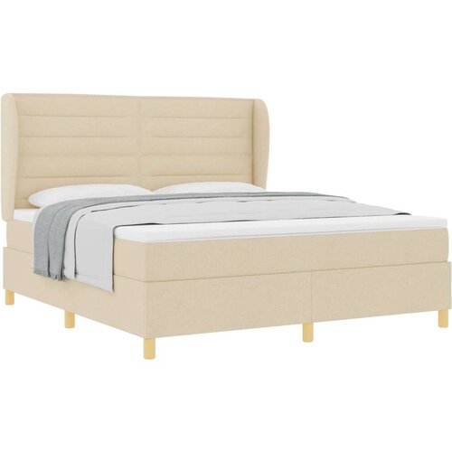  Podna opruga s madracem Tamno siva 90x190 cm Krema 180 x 200 cm Slike