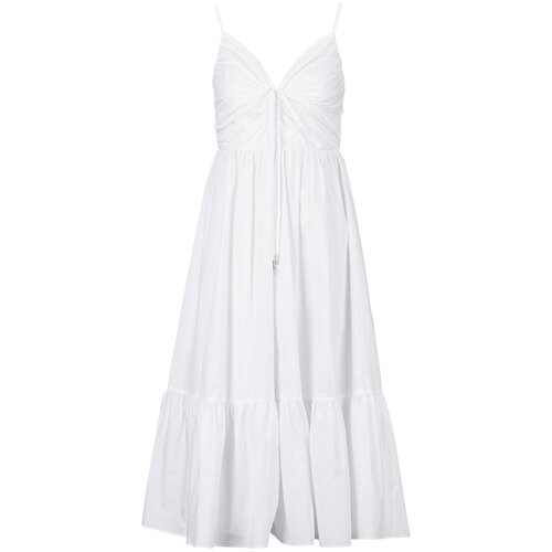 Michael Kors Kratke obleke POPLIN MIDI DRESS Bela Cene