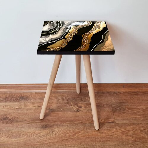 Hanah home Pomoćni stočić Shp109 Gold Black Cene