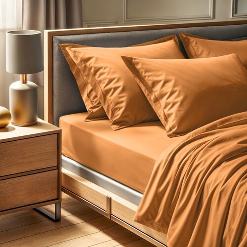  tonne orage - 25 orange ranforce single fitted sheet (de) Cene