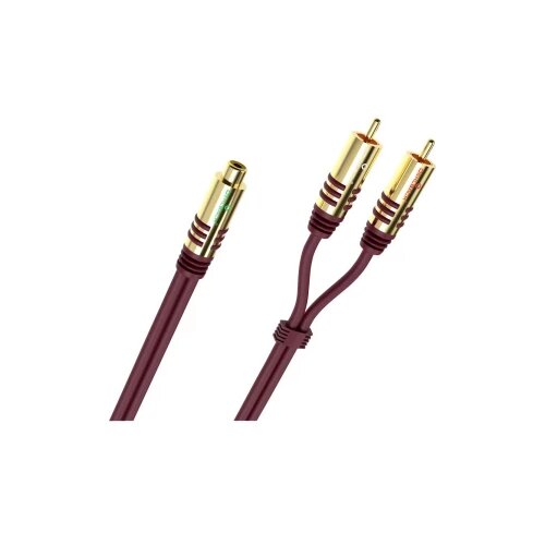 Oehlbach D1C20560 NF Y-Sub Adapter Cinch audio adapter [2x muški cinch konektor - 1x ženski cinch konektor] bordo boja Cijene