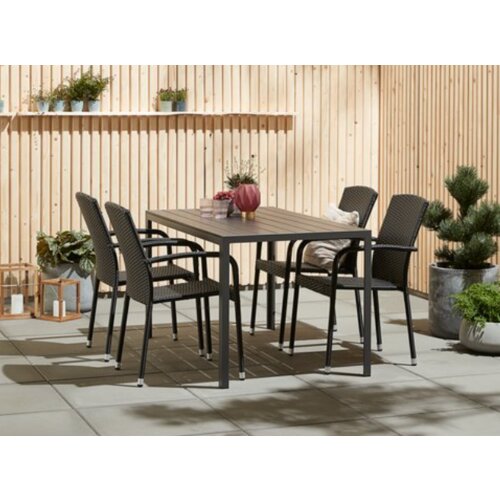 Olimp Sport Baštenska garnitura Jaresin sto D140 i 4 Hendler stolice Cene