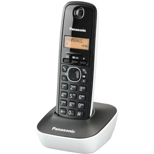 Panasonic brezžični stacionarni telefon KX-TG1611FXW črn/bel
