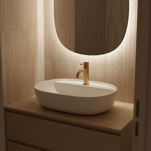 REA Bath Nadpultni umivaonik REA Aura 51 White Matt Slike