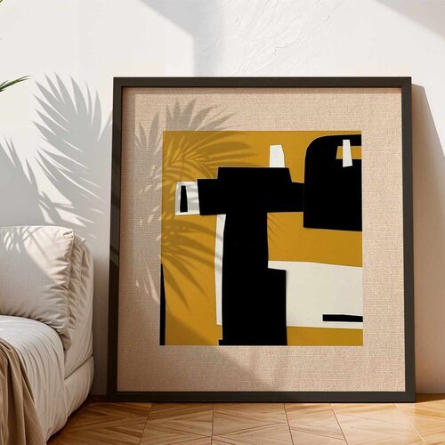 WALLXPERT Dekorativna uramljena slika na platnu, 104x104cm, Šarena Cene