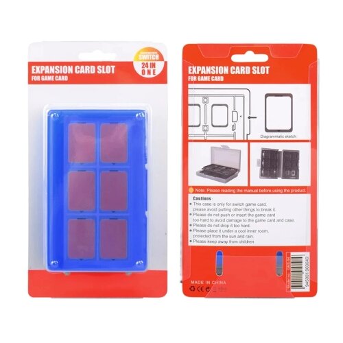  24in1 Switch Game Card Case Box for Nintendo Blue Slike