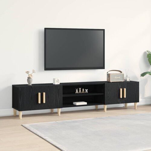 TV ormar Crni hrast 180 x 31,5 x 40 cm Konstruirano drvo Cijene