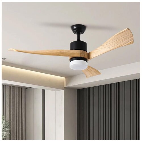  ZEVENTI - LED plafonski ventilator NATURITO LED/18W/230V Wi-Fi Tuya crna/hrast + daljinski upravljač Cene