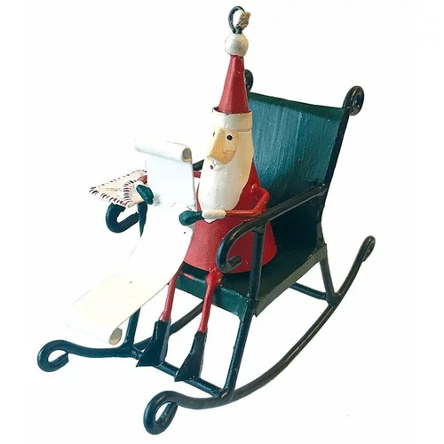 G-Bork Božični viseči okrasek Santa in Rocking Chair