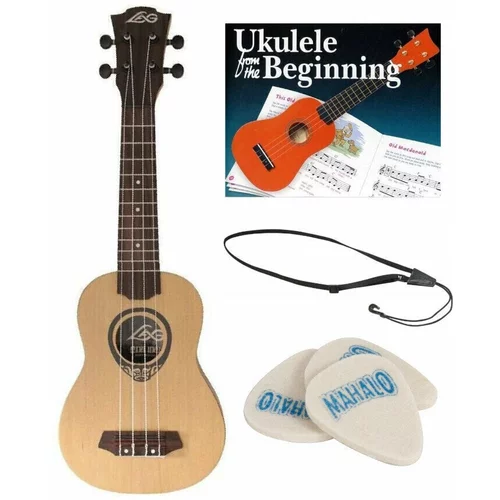 LAG TKU130S SET Soprano ukulele Natural