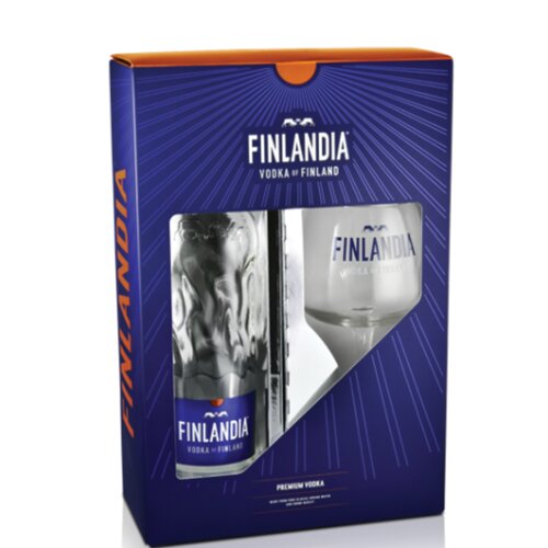 Finlandia vodka 0,7l paket sa ča&amp;scaron;om Slike